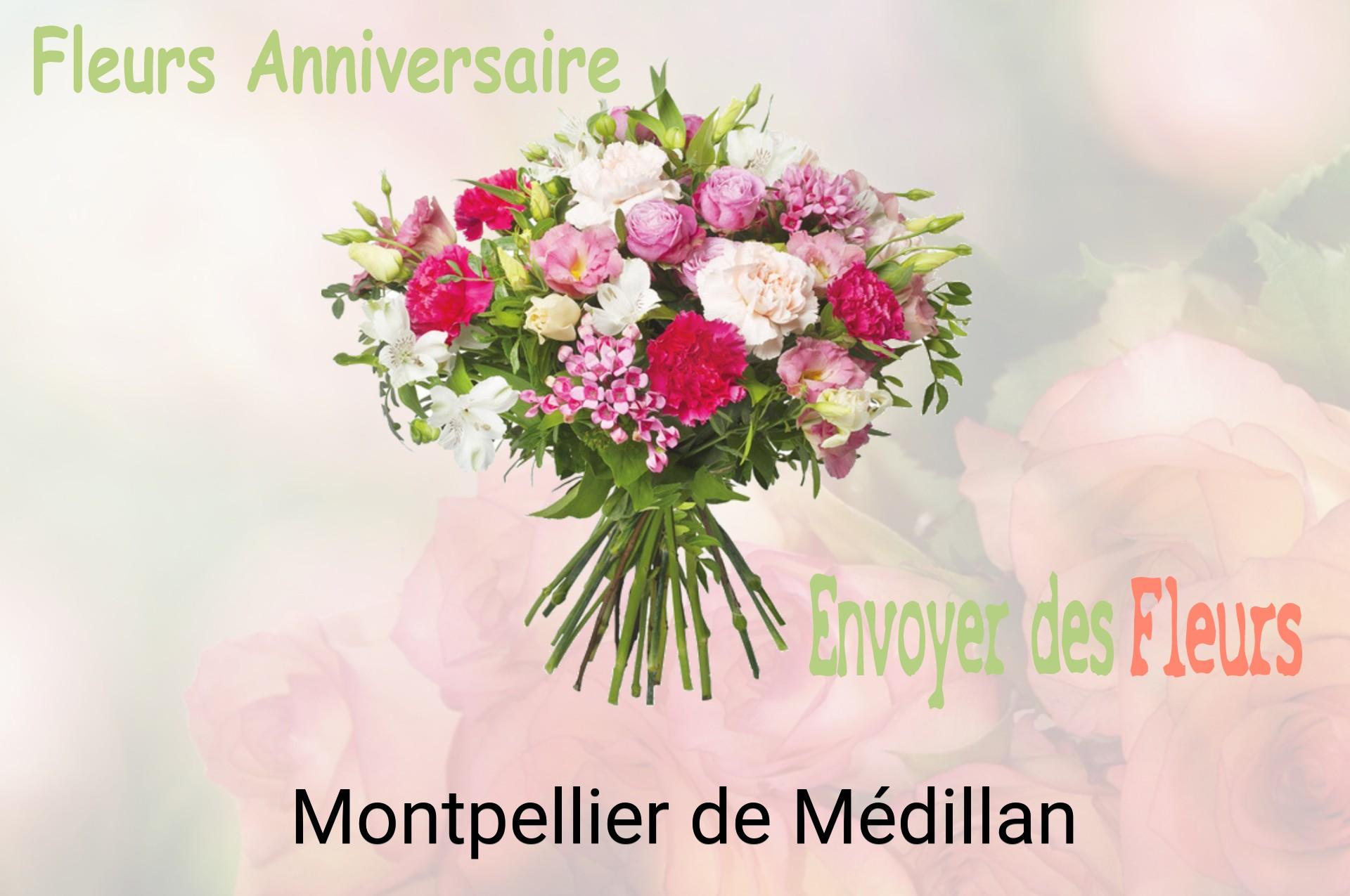 Bouquet de fleurs d’anniversaire livré à Montpellier-de-Médillan